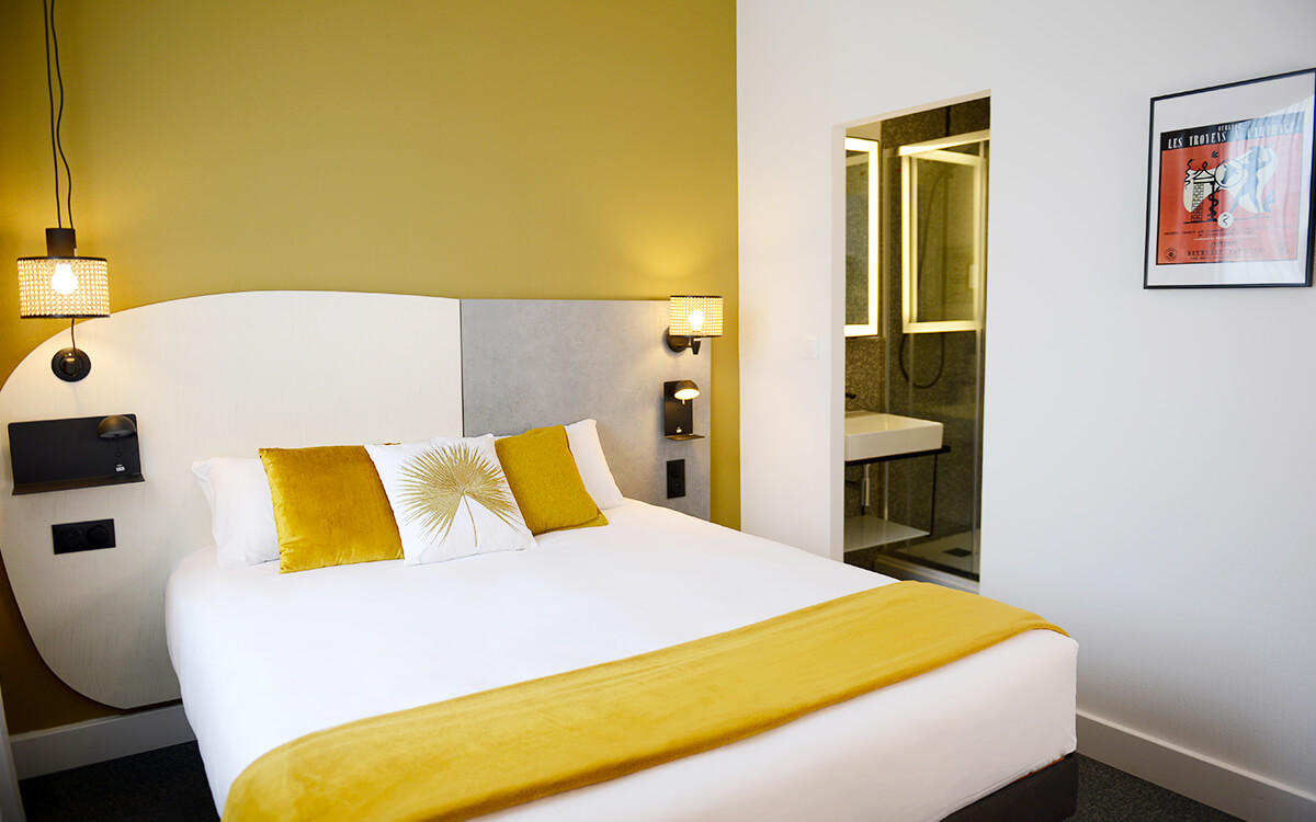 chambre double hôtel villa berlioz lyon