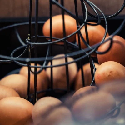 Fresh eggs available at the breakfast buffet at Hôtel Villa Berlioz Lyon