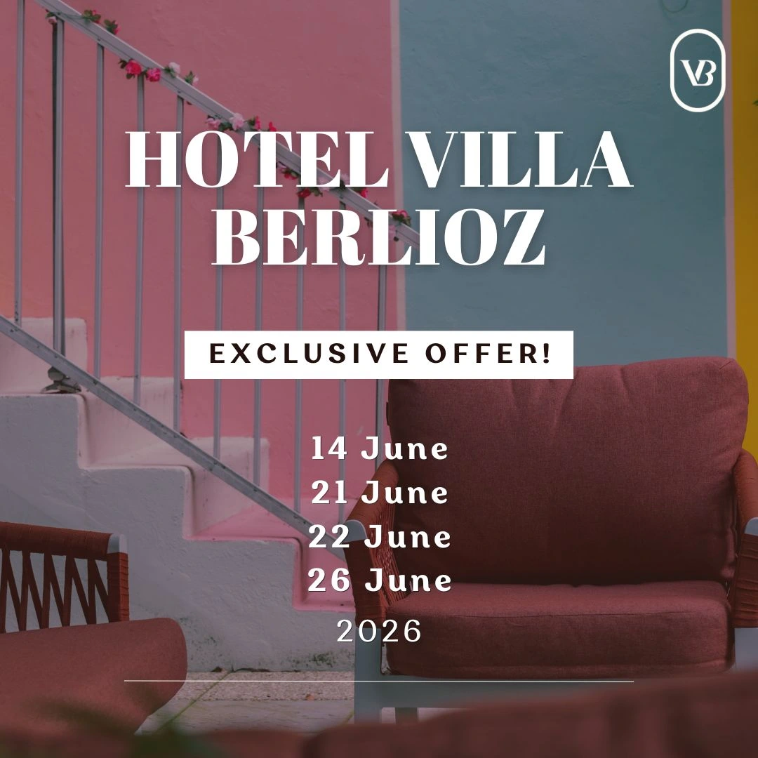 Offre spéciale Hôtel Villa Berlioz à Lyon avec espace lounge coloré et dates promotionnelles de juin 2026